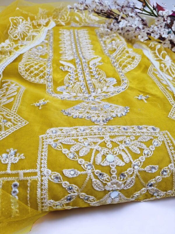 Partywear fancy dress fabric A-0017(D) - Image 3